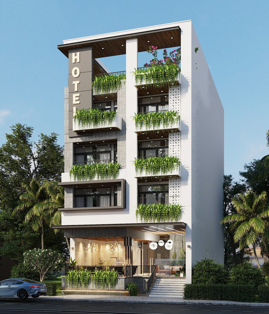 sơn nhà trọn gói 5 tầng