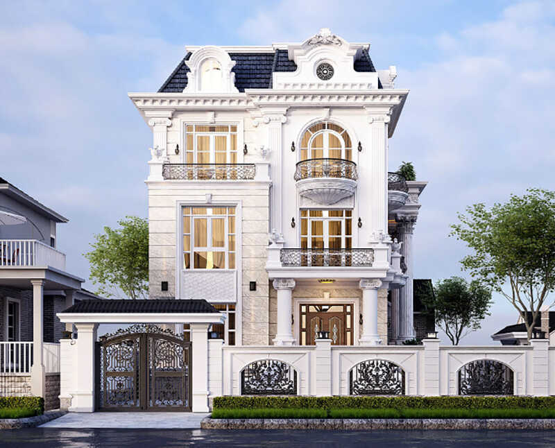 sơn nhà trọn gói kiểu Pháp