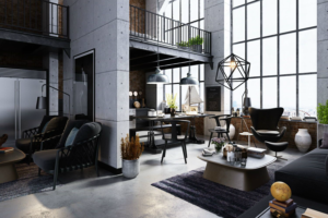 Sơn phòng khách công nghiệp