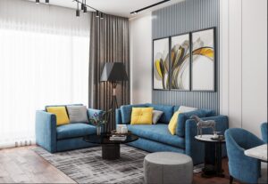 Sơn phòng khách nhà mái Nhật