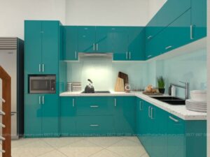 Sơn Nhà Bếp Màu Xanh Ngọc