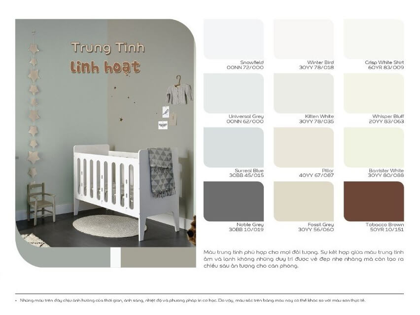 Bảng Màu Sơn Dulux 5 In 1 Trong Nhà