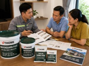 Tư vấn chống thấm, sơn nhà cho chủ nhà tại nhà