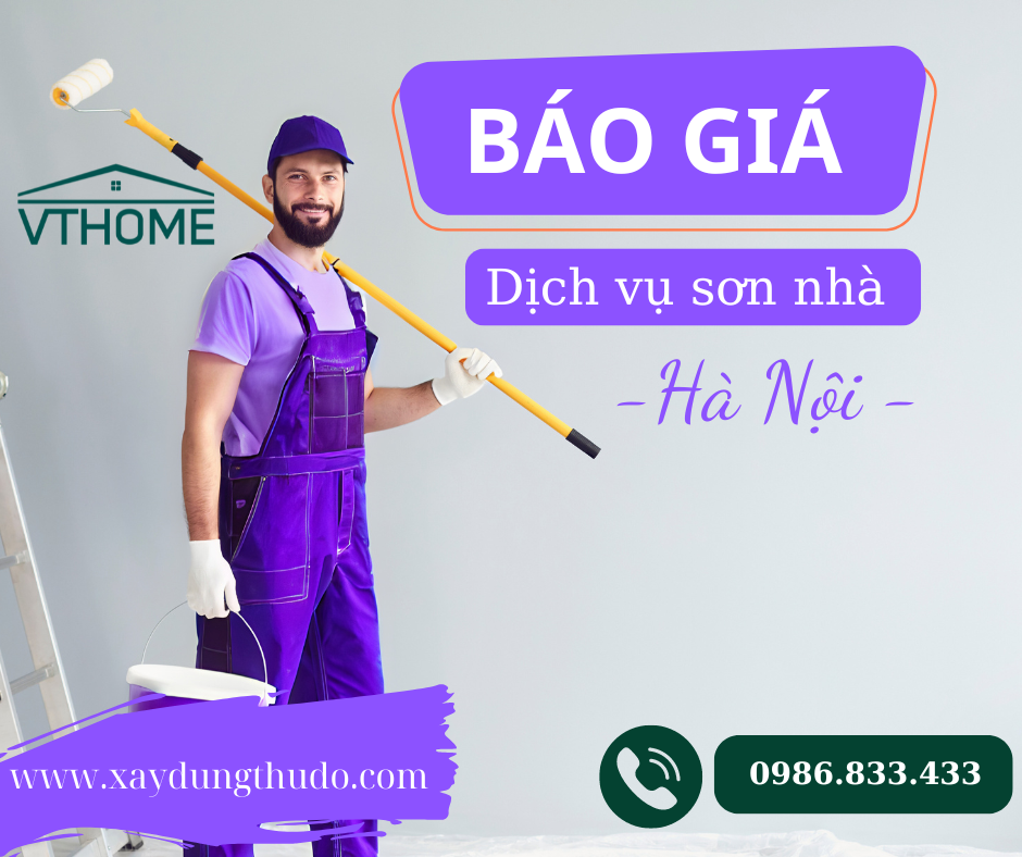 báo giá dịch vụ sơn nhà vthome
