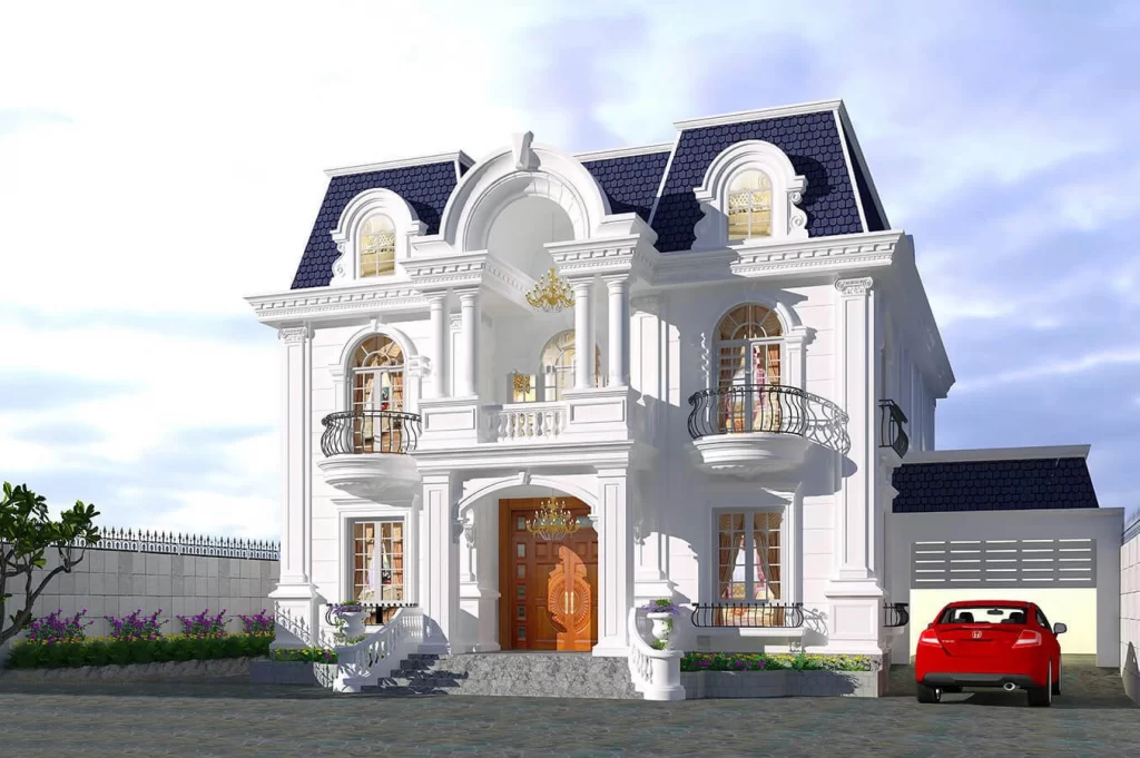 Dịch vụ sơn nhà mái Mansard