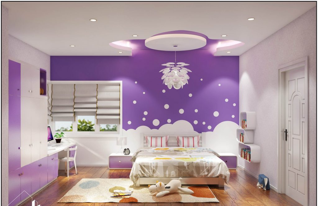 sơn nhà màu tím trọn gói