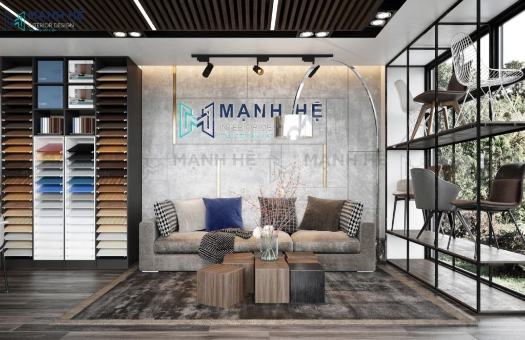 sơn showroom nội thất trọn gói