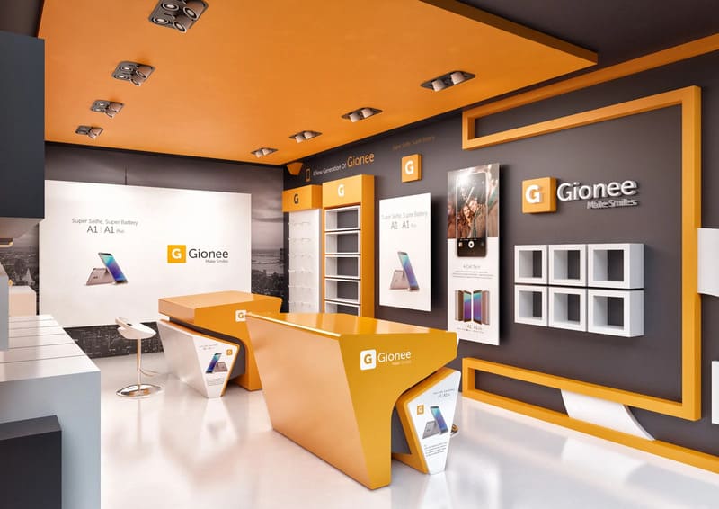 sơn showroom nội thất trọn gói